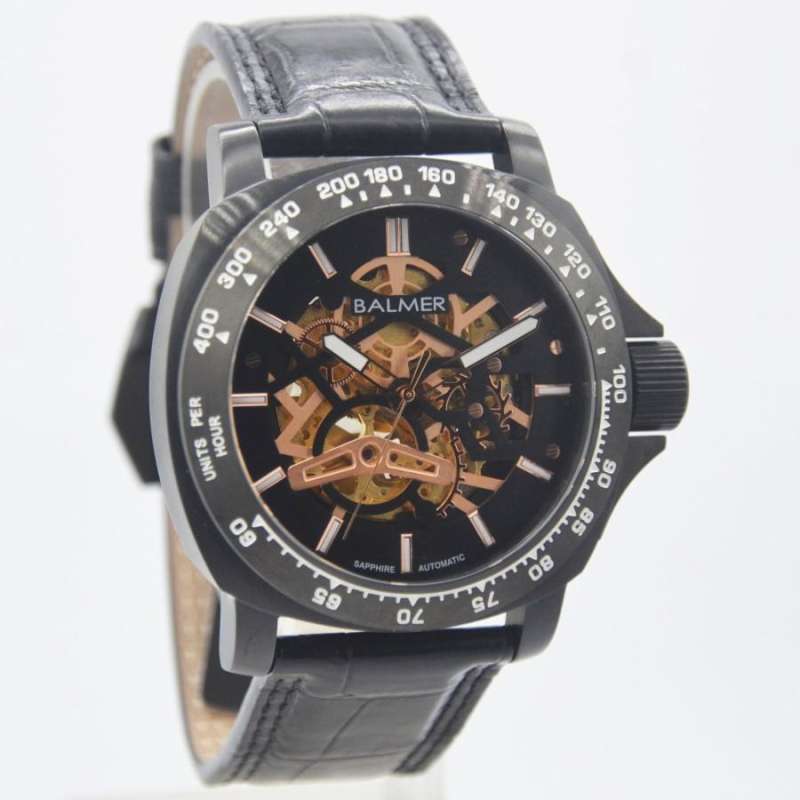 Jam Tangan Pria Analog B-8125MAD Kulit Buaya Asli Balmer