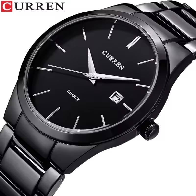 Jam Tangan Pria Analog Stainless Steel Currenos 8106, Elegan dan Tahan Lama
