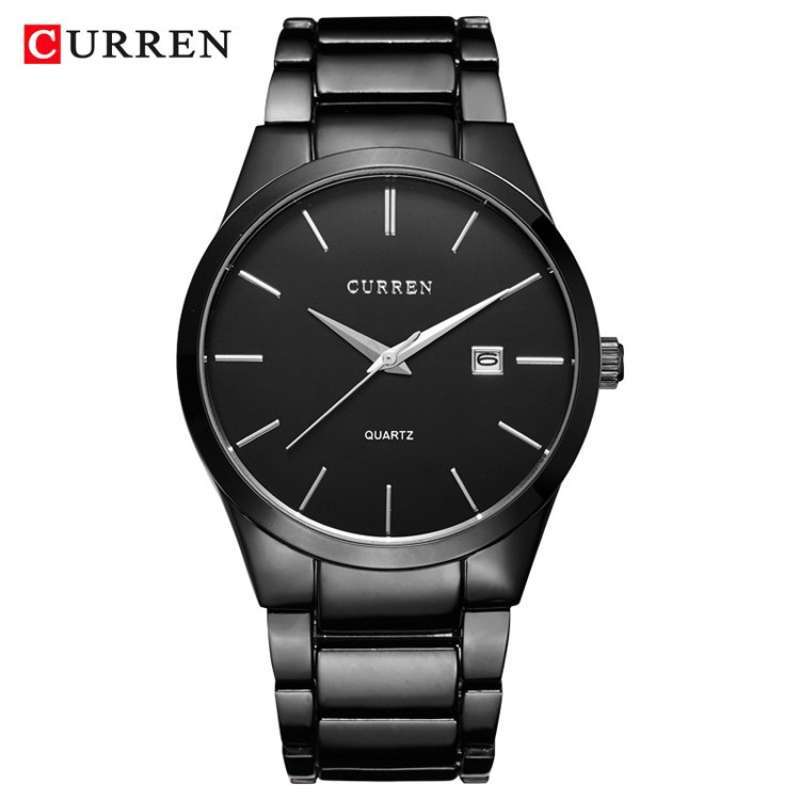 Jam Tangan Pria CURRENOS 8106 Analog Stainless Steel Elegan