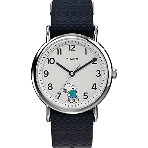 Jam Tangan Timex x Peanuts Snoopy 38mm dengan Tali Kain