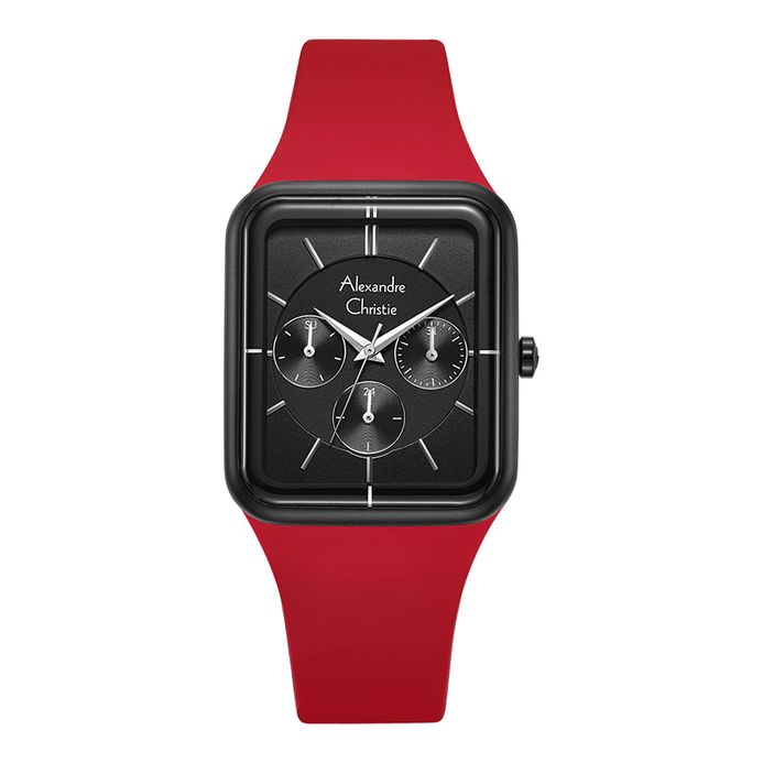 Jam Tangan Wanita Alexandre Christie Black Red ACF 2744 BFRIPBARE