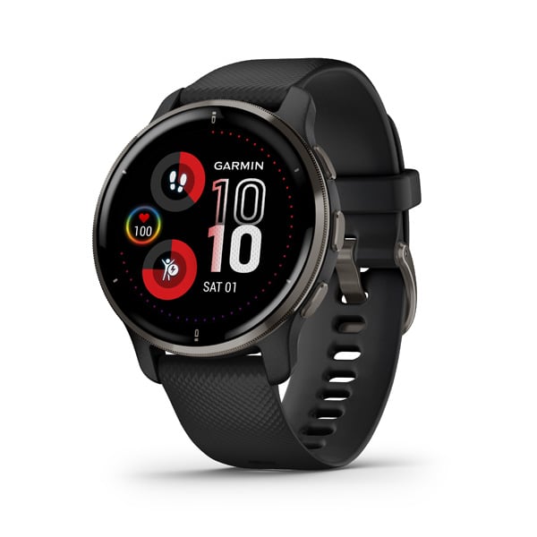 Jam Tangan Garmin Venu 2 Plus 010-02496-51 dengan Dial Digital Hitam