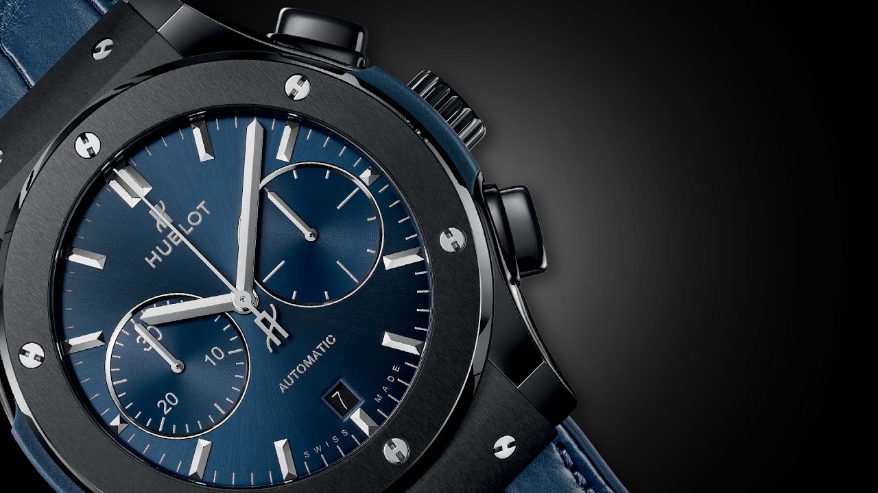 Jam Tanggan Classic Fusion Ceramic Biru Chronograph 521.CM.7170.RX