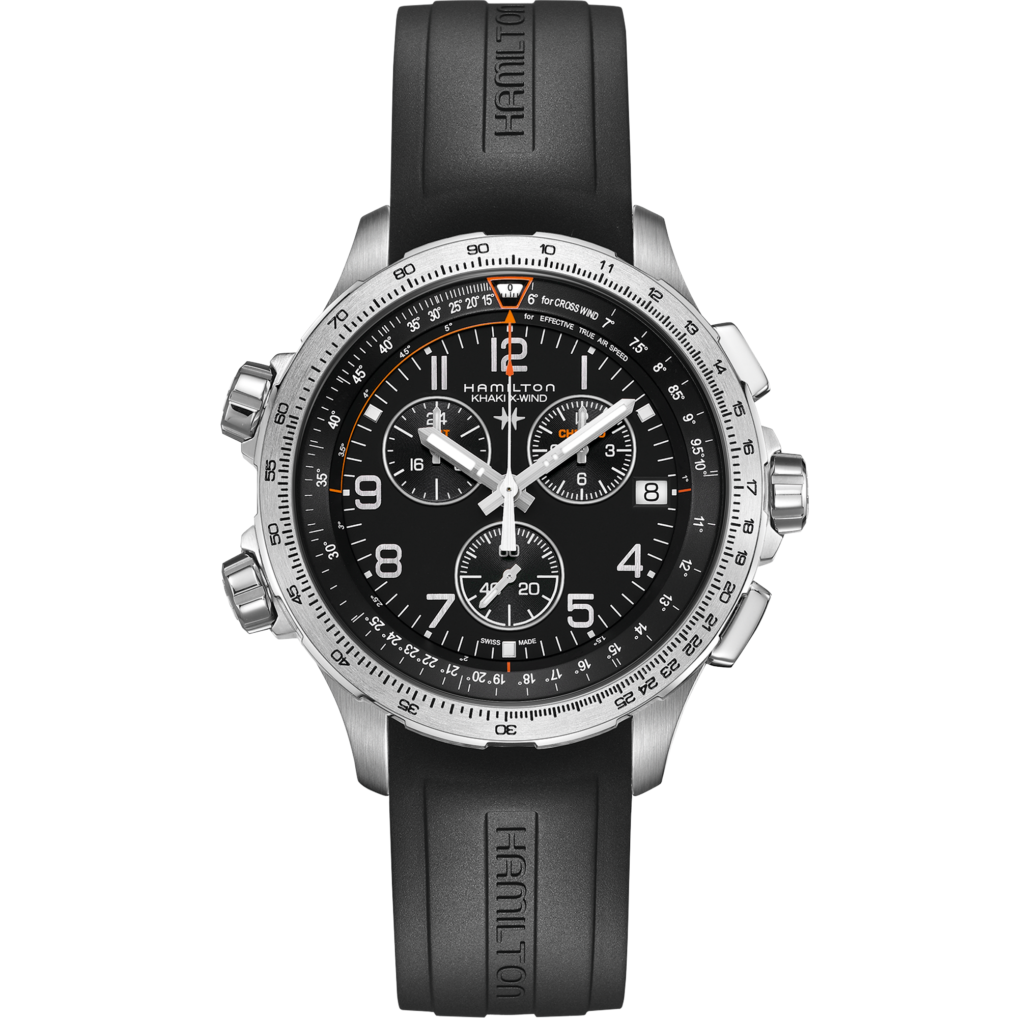 Jam Tanggan Khaki Aviation X-Wind GMT Chrono Quartz H77912335