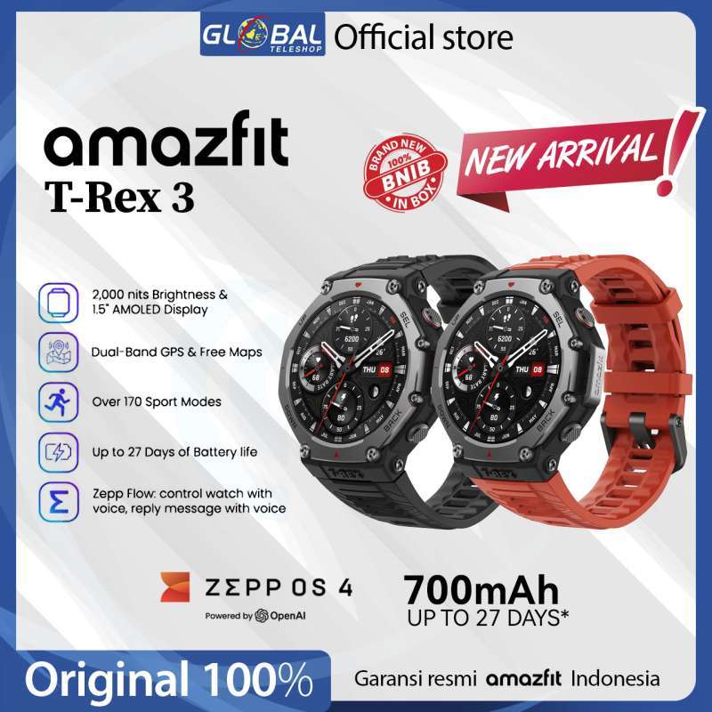 Jam Tangan Amazfit T-Rex 3: Fitur dan Spesifikasi Terbaru