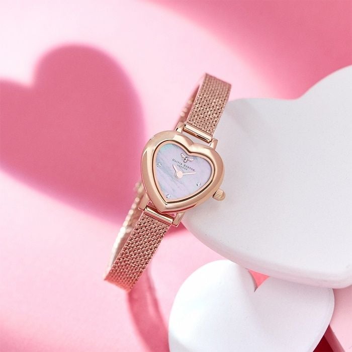 Jam Tanggan Berbentuk Hati Mini Dial untuk Ibu Tercinta