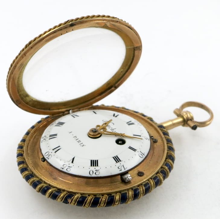 Jam Saku Emas Enamel Spider Terbaik dari POCKET WATCH GOLD