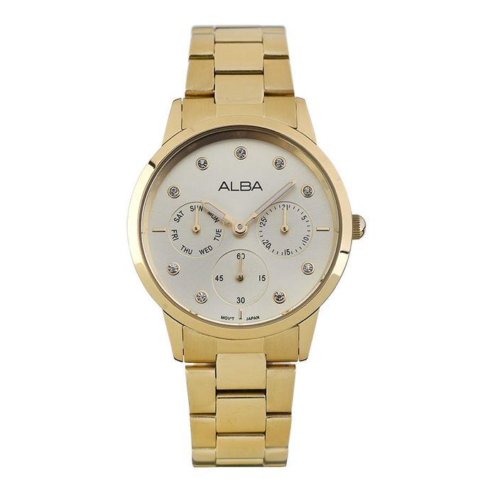 Jam Tangan Gold-White Digital Multifungsi 1667: Elegan dan Fungsional