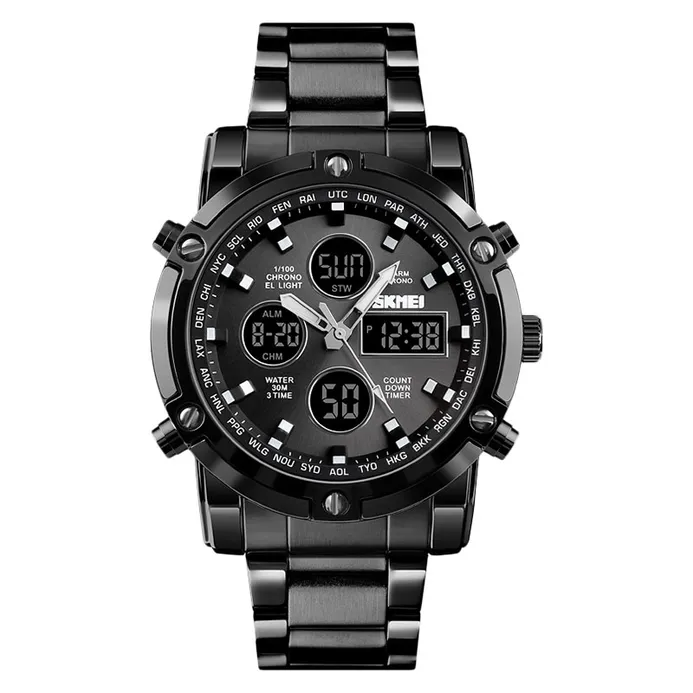 Jam Tangan SKMEI 1389BK Chronograph: Desain Elegan dan Tangguh
