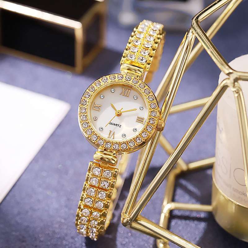 Jam Tangan Wanita Latina Tanggan Berdiamonds Elegan dan Mewah