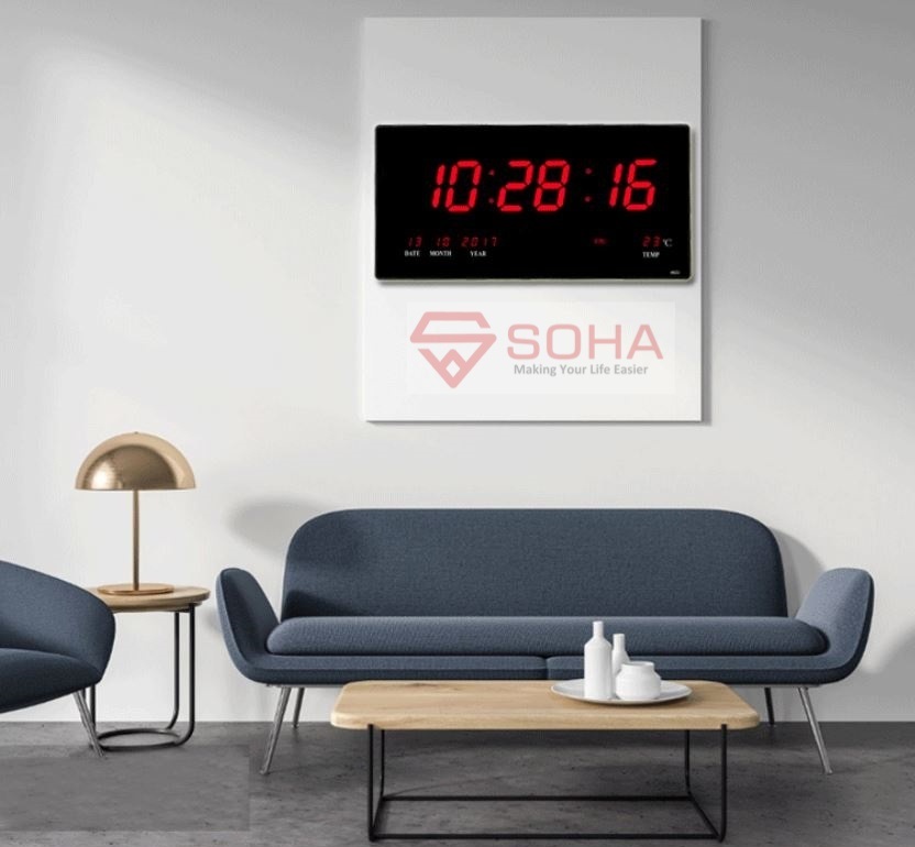 SOHA Jam Dinding Digital Layar Besar JD-4622: Desain Modern dan Akurat
