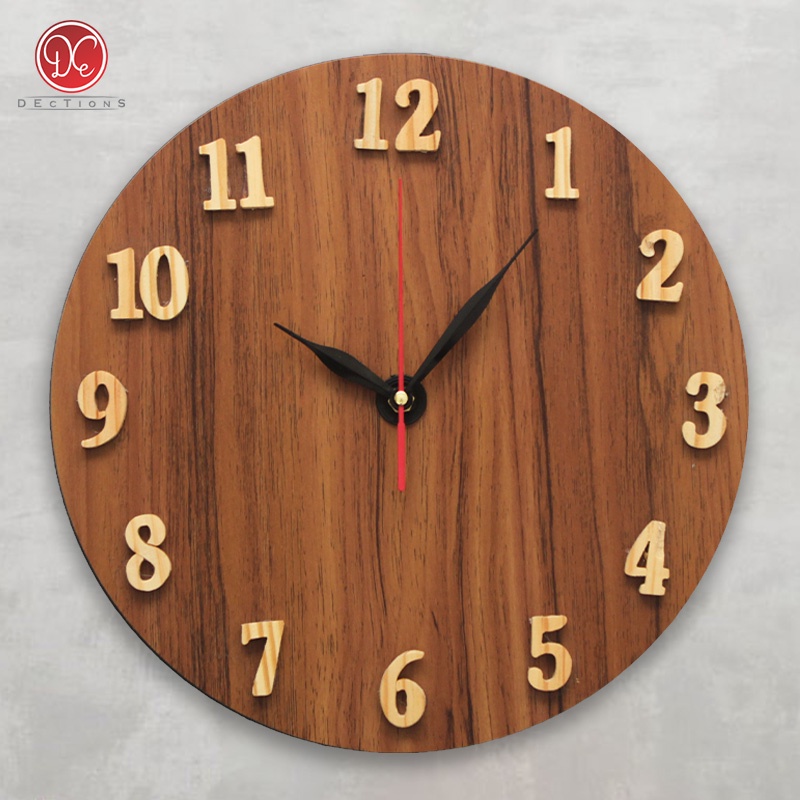 Jam Dinding Kayu Gantung Hang01 3D: Pilihan Terbaik untuk Dekorasi Rumah