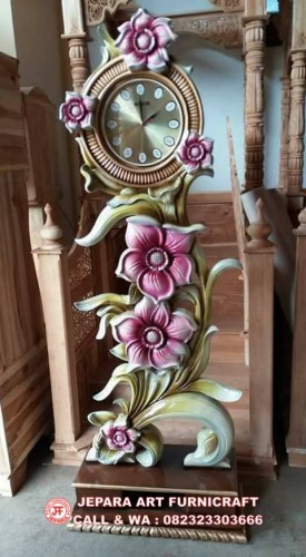 Jam Dinding Kayu Jati Hias Mawar: Pilihan Terbaik untuk Dekorasi