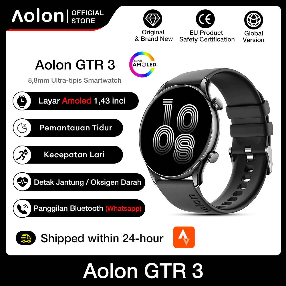 Jam Tangan Aolon GTR 3: Jam Pintar Berkualitas dan Modern